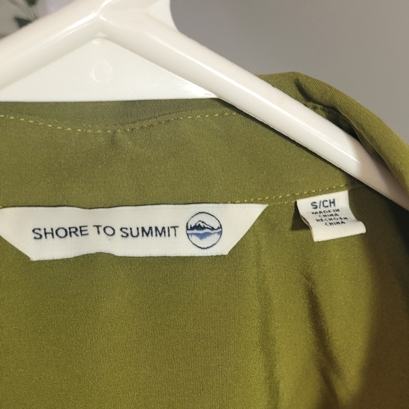 New Shore To Summit Utility Dress w/Sun Protection - Avocado - Size Small - Picture 2 of 5